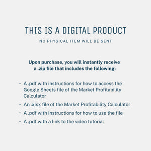 Market Profitability Calculator & Tracker