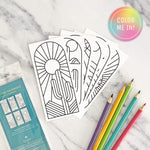 Sunny Days Coloring Bookmark Set