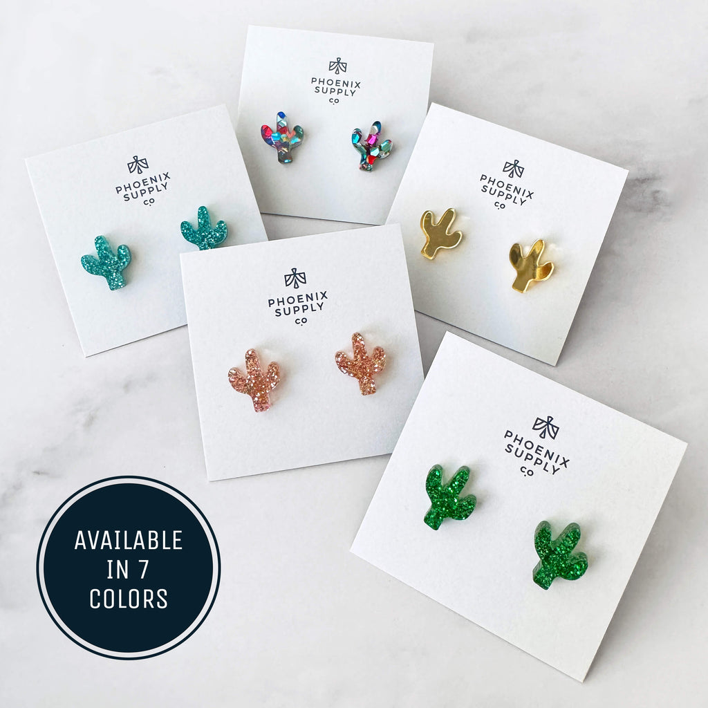Cactus Stud Earrings