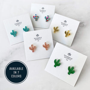Cactus Stud Earrings