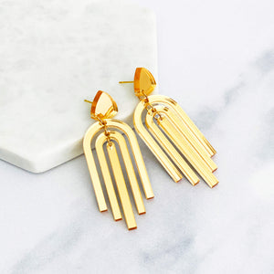 Cascading Arch Dangle Earrings