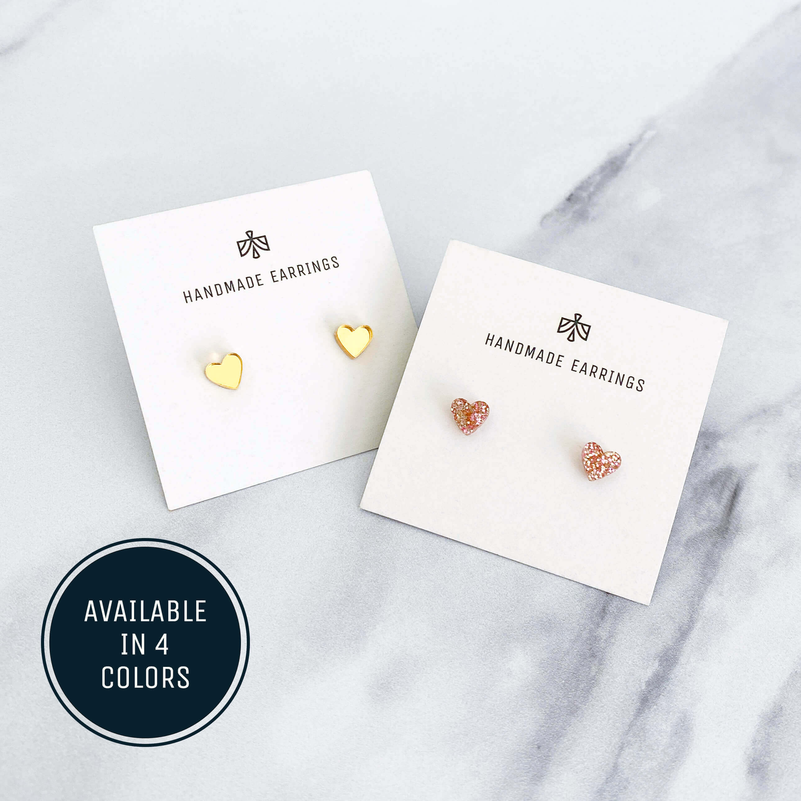 Heart Stud Earrings