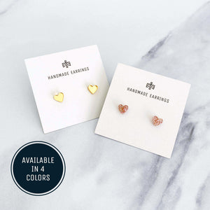 Heart Stud Earrings