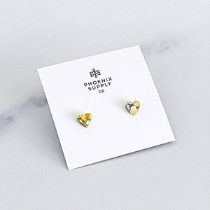 Heart Stud Earrings