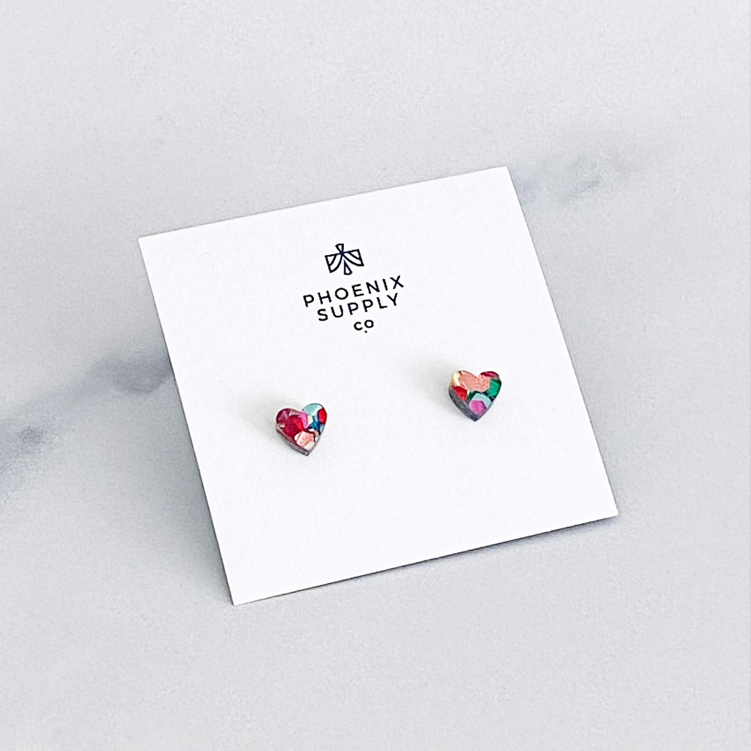 Heart Stud Earrings