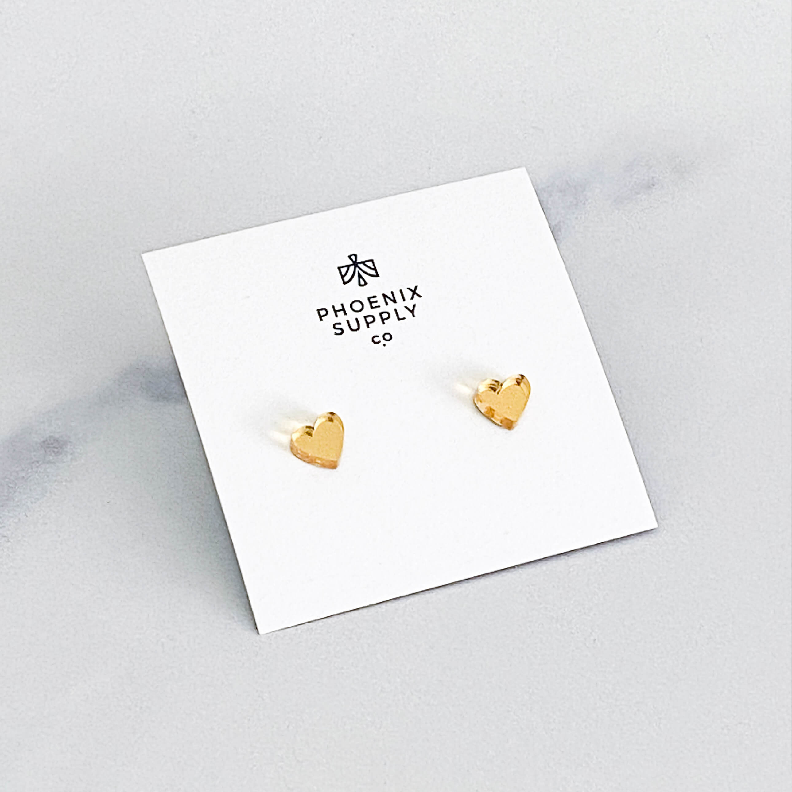 Heart Stud Earrings