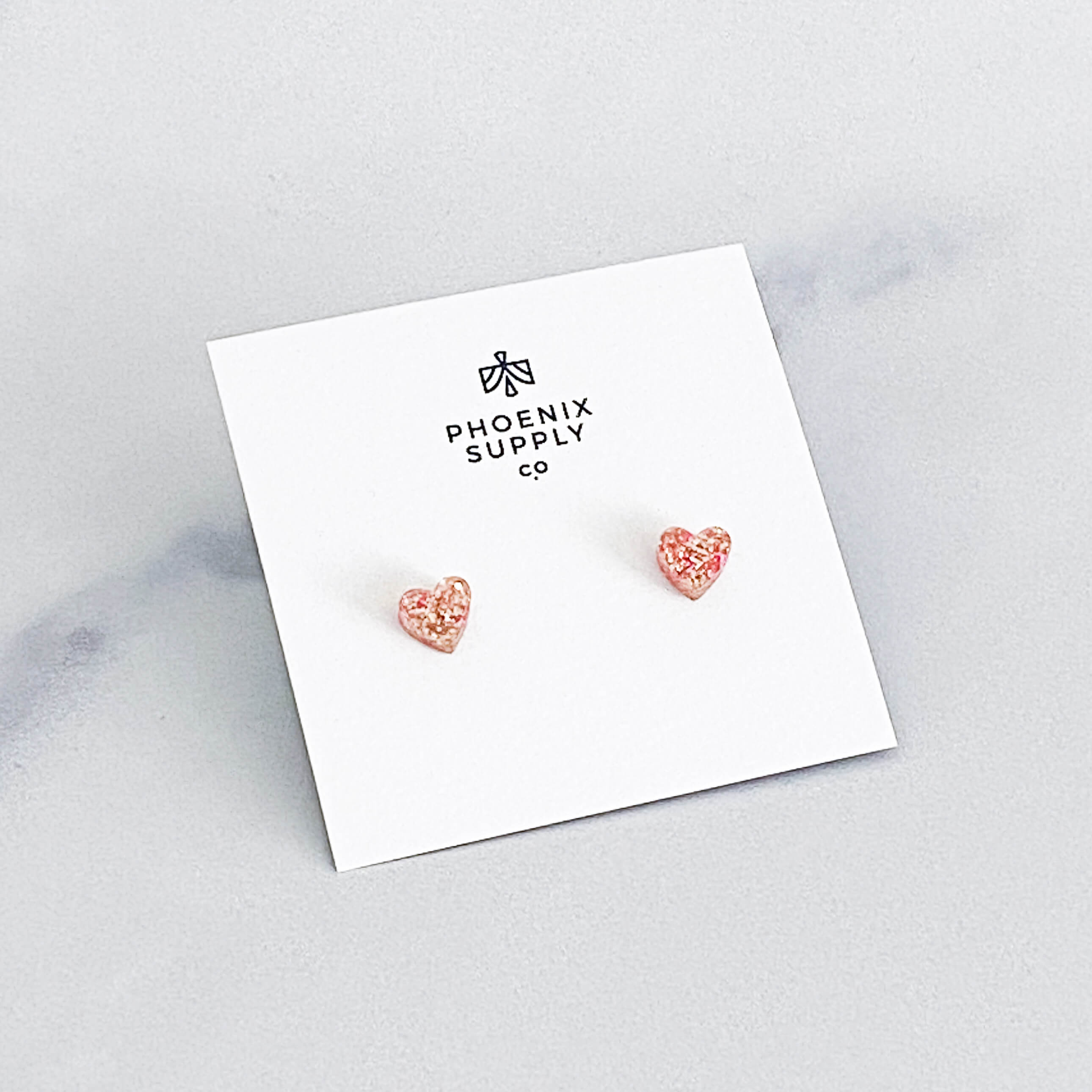 Heart Stud Earrings