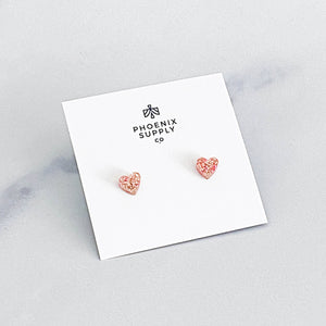 Heart Stud Earrings