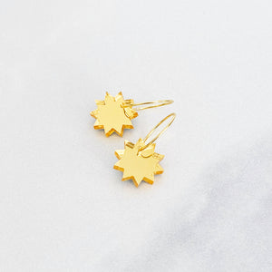 Sun Mini Hoop Earrings