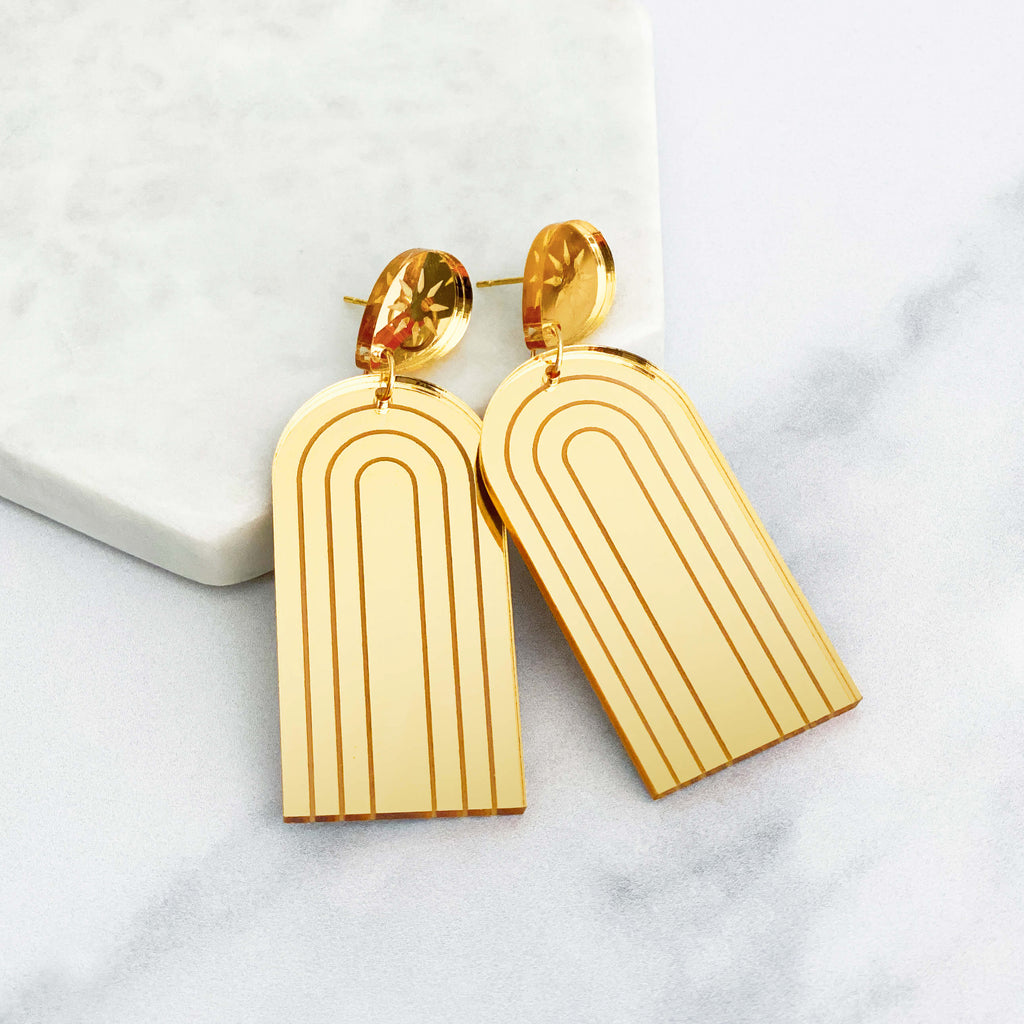 Rainbow Arch Dangle Earrings