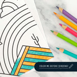Thank You So Much Coloring Greeting Card