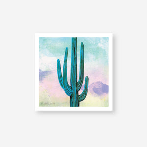 Sherbet Saguaro Mini Art Print