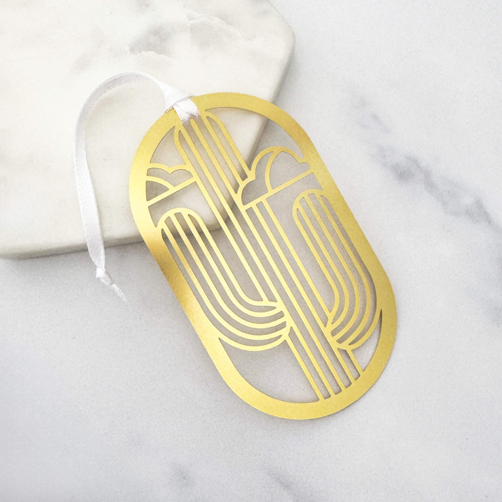 Brass Cactus Ornament