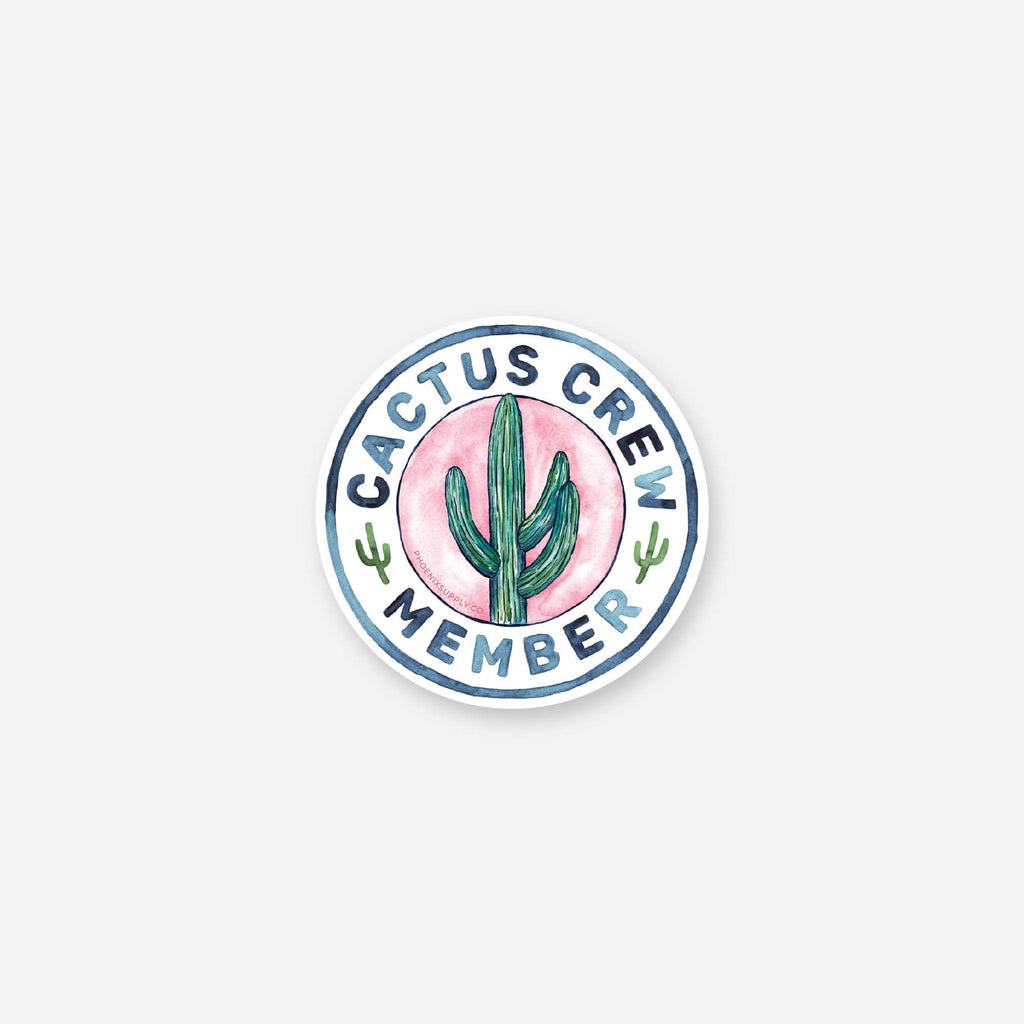Cactus Crew Vinyl Sticker