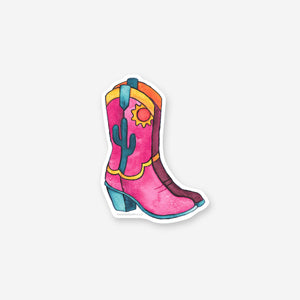 Cowgirl Shoes Vinyl Sticker
