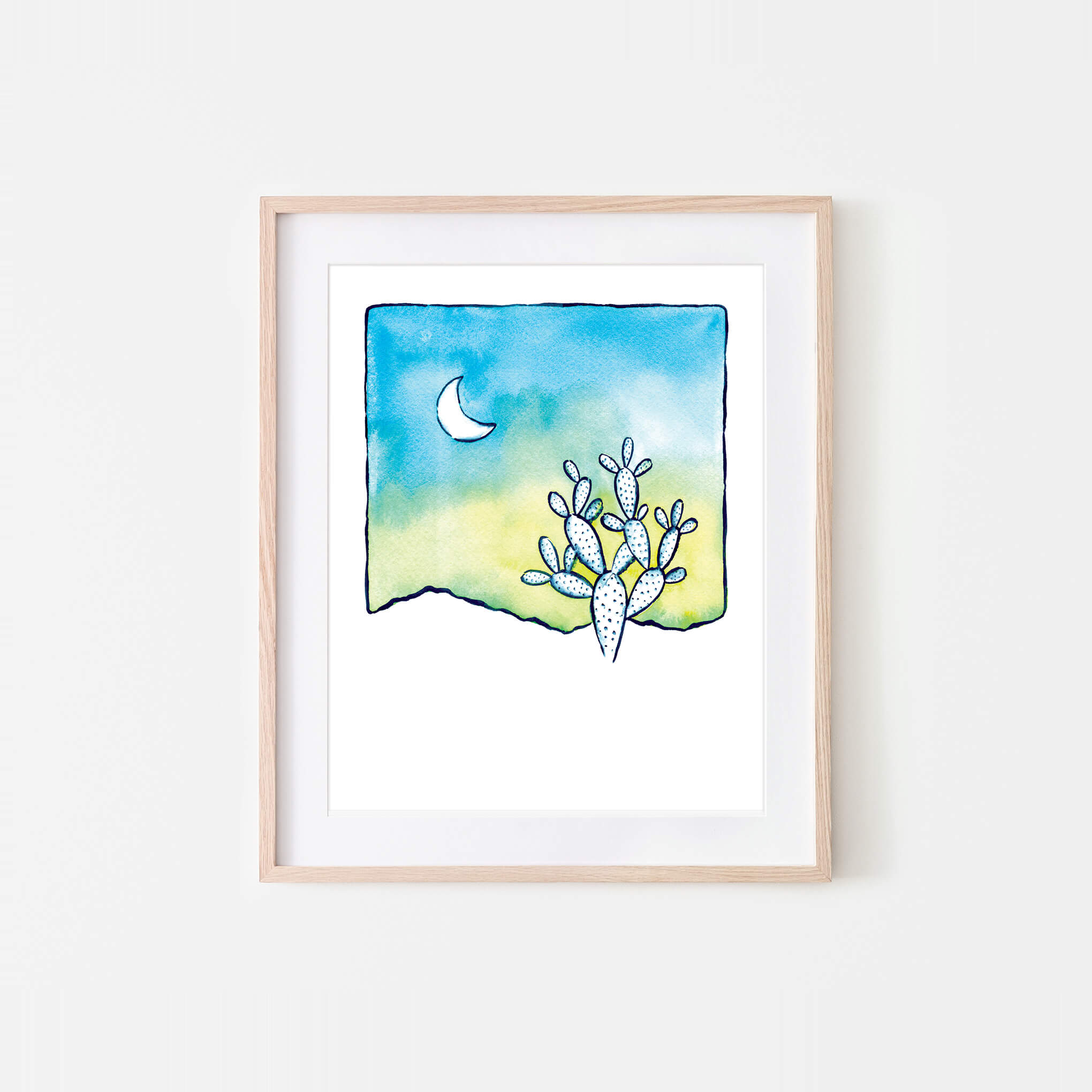 Desert Linea II Watercolor Art Print