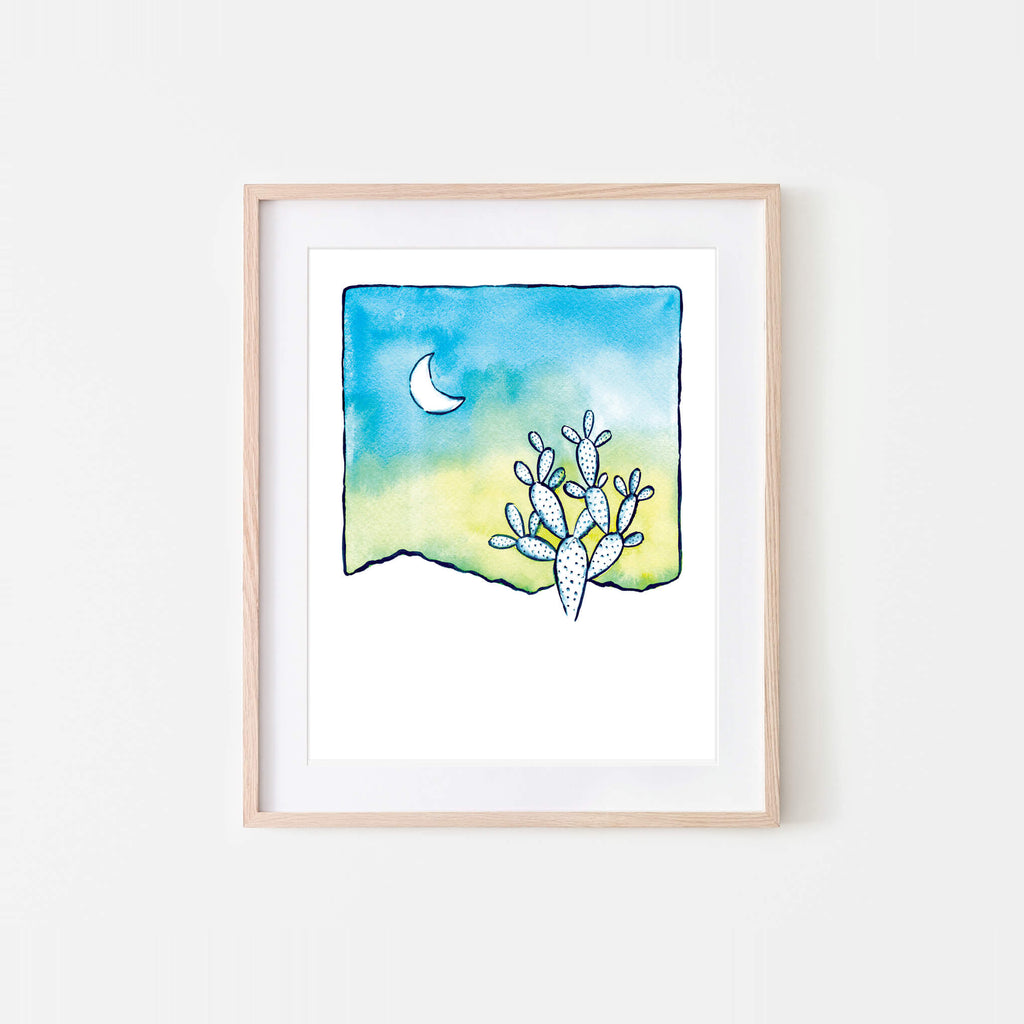 Desert Linea II Watercolor Art Print