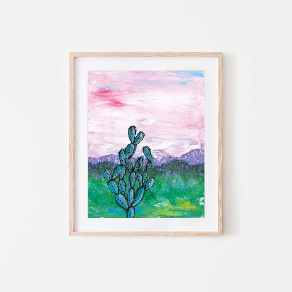 Morning Mist Night Mixed Media Art Print