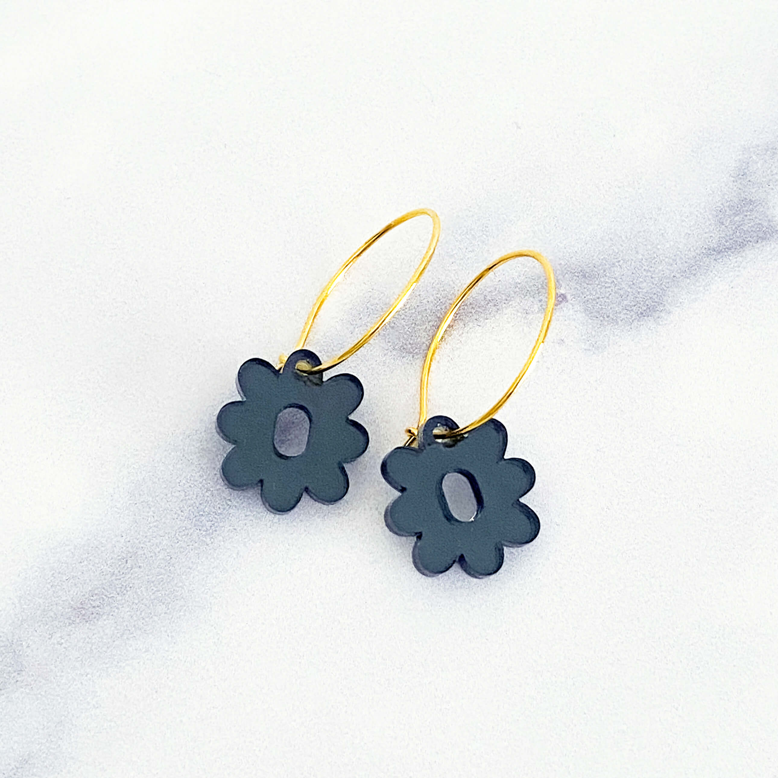 Wildflower Mini Hoop Earrings