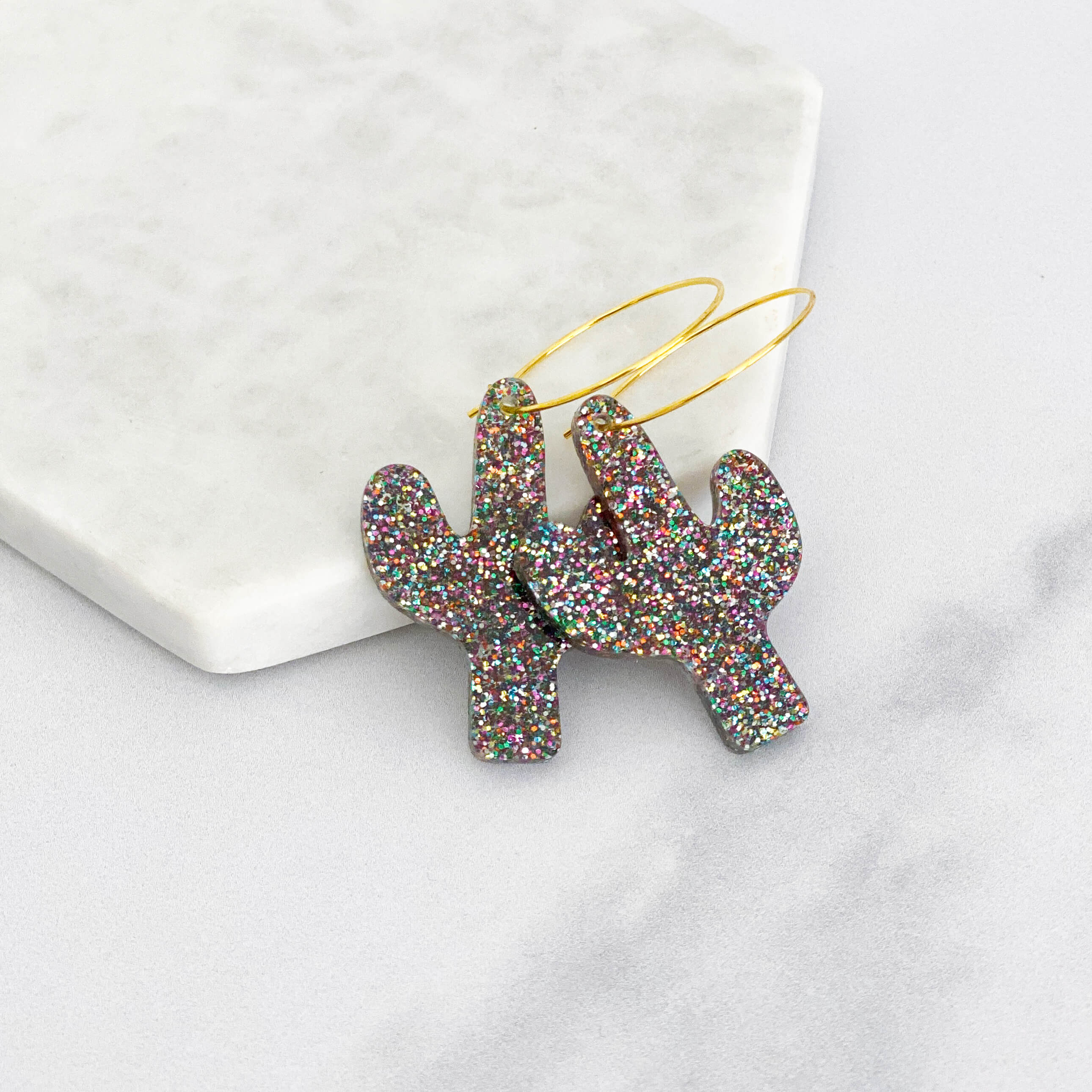 Classic Cactus Hoop Earrings