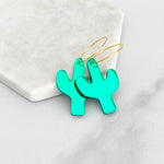 Classic Cactus Hoop Earrings