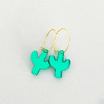 Cactus Mini Hoop Earrings