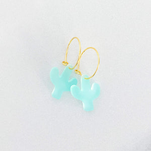 Cactus Mini Hoop Earrings