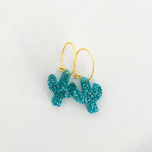 Cactus Mini Hoop Earrings