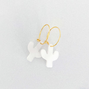 Cactus Mini Hoop Earrings