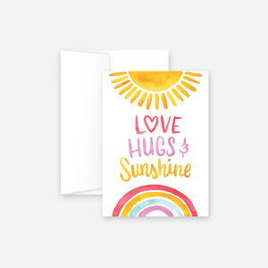 Love Hugs & Sunshine Greeting Card
