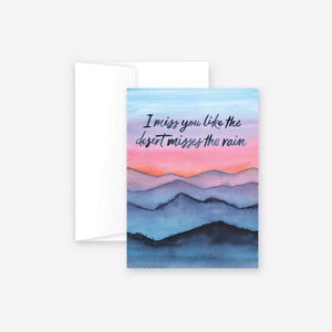 Miss You Desert Greeting Card