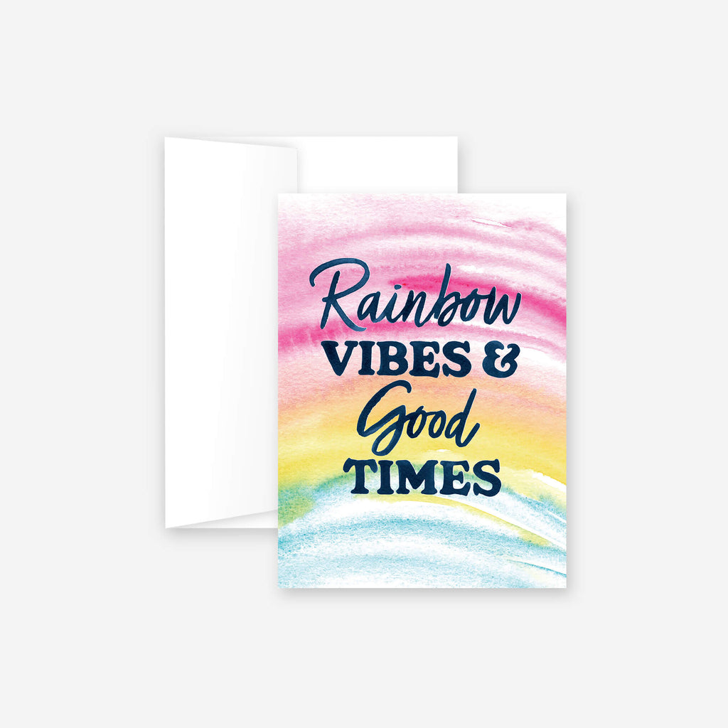 Rainbow Vibes Greeting Card