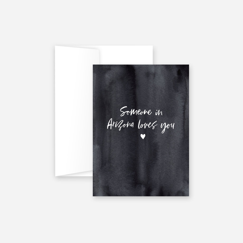 Someone In Arizona Loves You Greeting Card – Dark