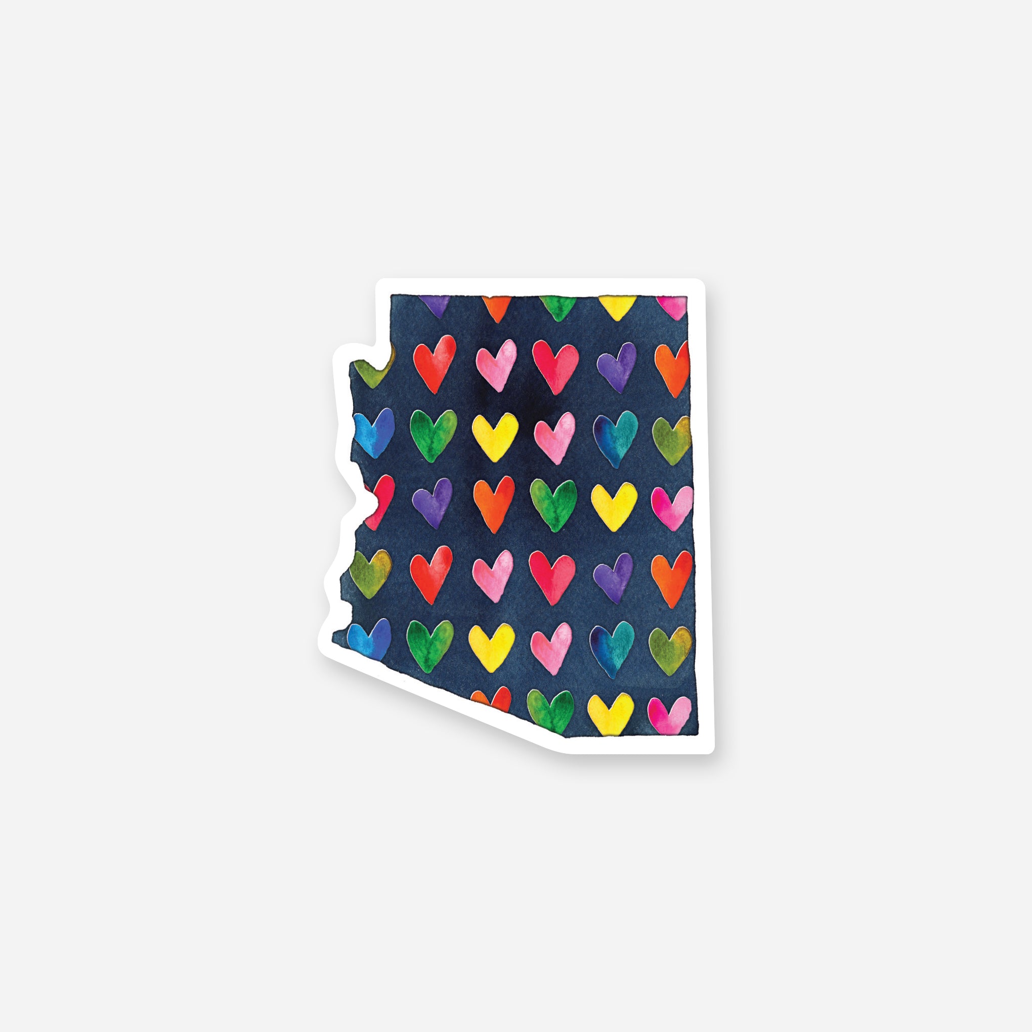 Arizona Hearts Vinyl Sticker