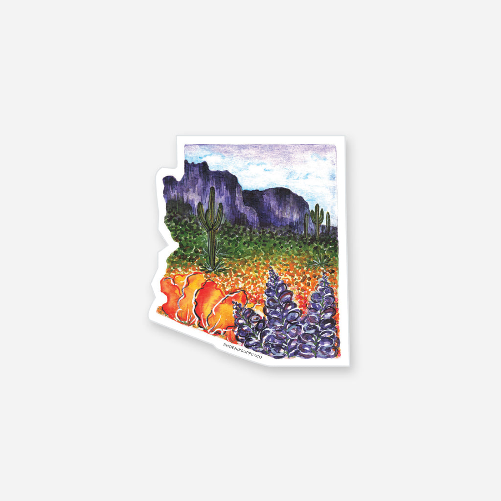 Arizona Superbloom Vinyl Sticker