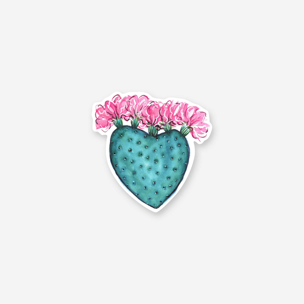 Prickly Heart Vinyl Sticker
