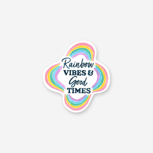 Rainbow Vibes Vinyl Sticker