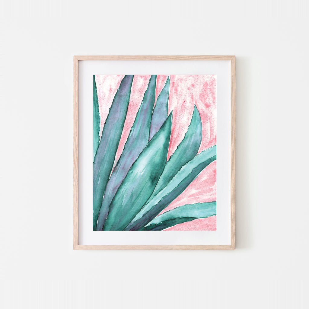 Agave Dream Watercolor Art Print