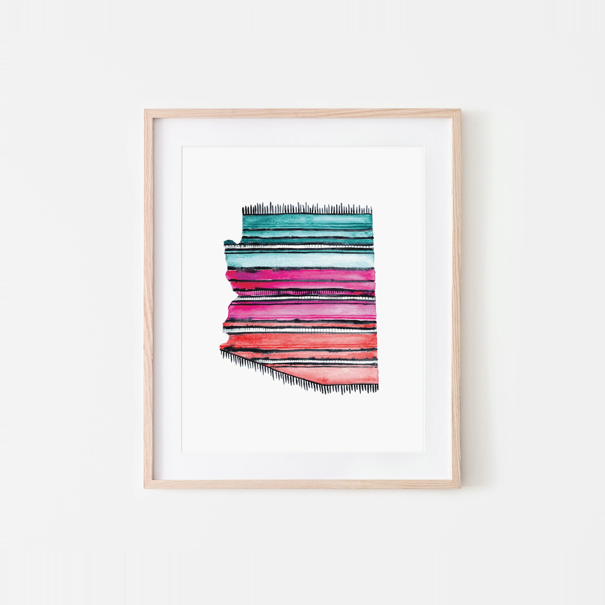 Arizona Serape Watercolor Art Print